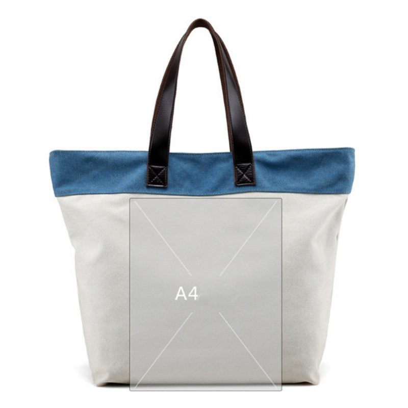 Női Canvas Hitcolor Tote Bag Alkalmi Kézitáska Válltáska