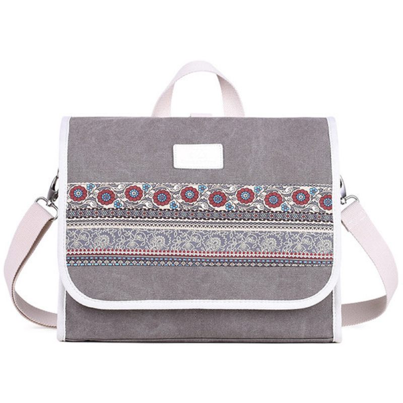 Női Canvas Multifunkcionális Nemzeti Stílusú Válltáska Hátizsák Crossbody Táskák