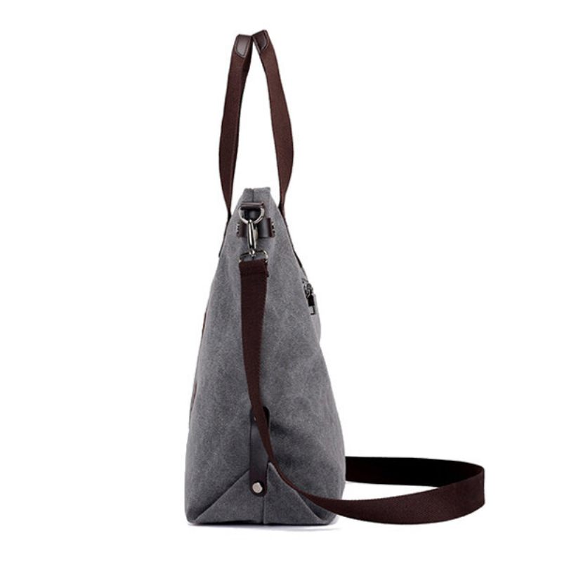 Női Canvas Nagy Kapacitású Kézitáskák Szabadidő Crossbody Táskák