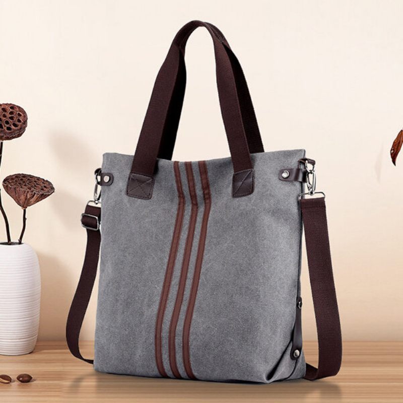 Női Canvas Nagy Kapacitású Kézitáskák Szabadidő Crossbody Táskák