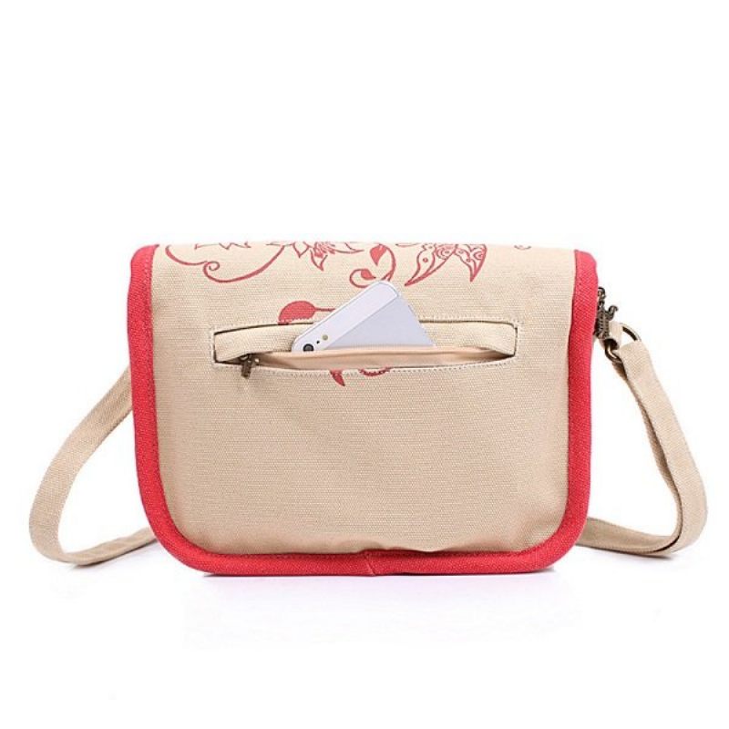 Női Canvas National Mini Crossbody Bag Messenger Bag