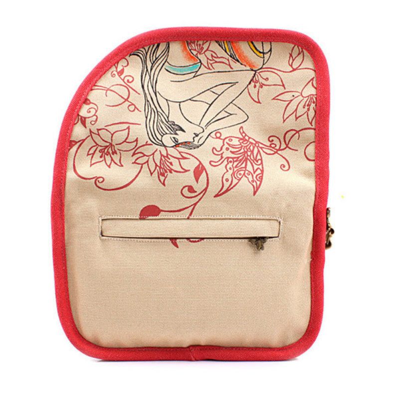 Női Canvas National Mini Crossbody Bag Messenger Bag