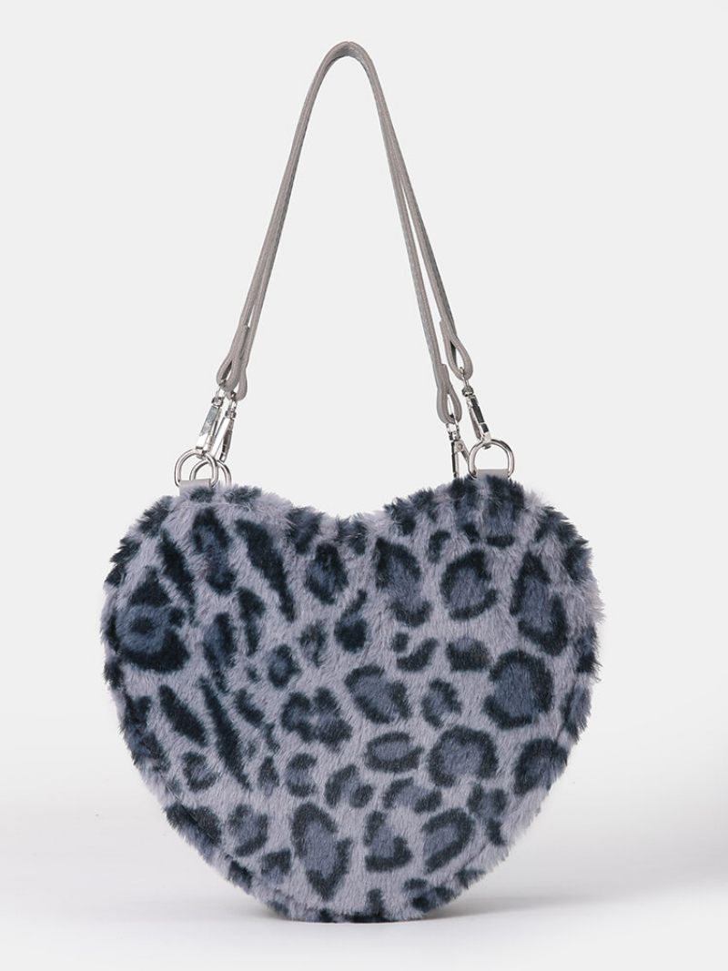 Női Dacron Casual Leopard Chain Crossbody Bag Kézitáska