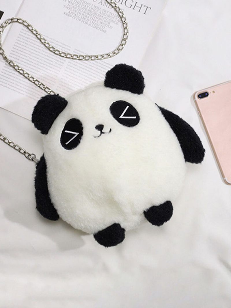 Női Dacron Casual Téli Olimpia 2023 Pekingben Aranyos Panda Crossbody Táska