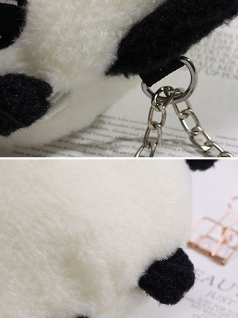 Női Dacron Casual Téli Olimpia 2023 Pekingben Aranyos Panda Crossbody Táska