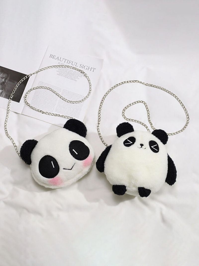 Női Dacron Casual Téli Olimpia 2023 Pekingben Aranyos Panda Crossbody Táska