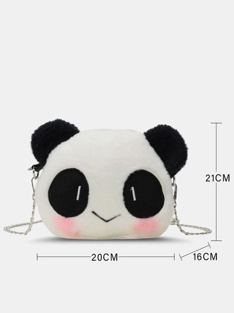 Női Dacron Casual Téli Olimpia 2023 Pekingben Aranyos Panda Crossbody Táska