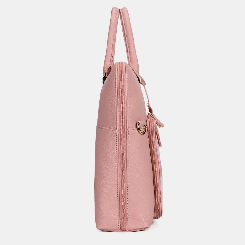 Női Design Csíkos Üzleti Kézitáska Többfunkciós Crossbody Táska