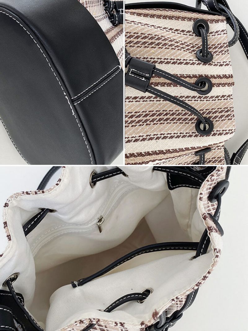 Női Divatos Multifunkciós Patchwork Műbőr Crossbody Táska Kézitáska