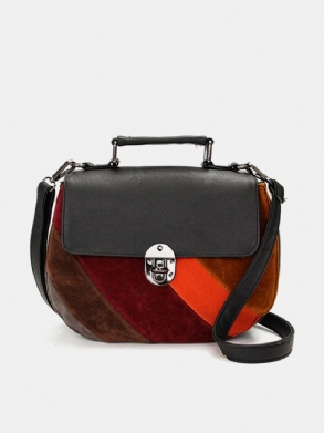 Női Elegáns Kontraszt Szín Shell Design Crossbody Táskák Casaul Vintage Válltáskák