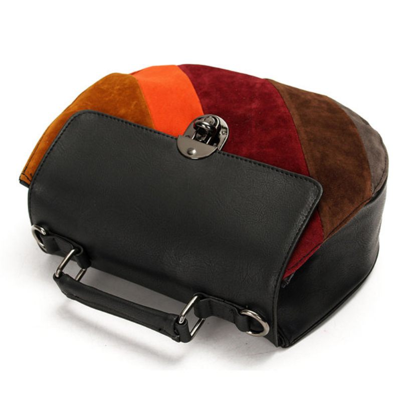 Női Elegáns Kontraszt Szín Shell Design Crossbody Táskák Casaul Vintage Válltáskák