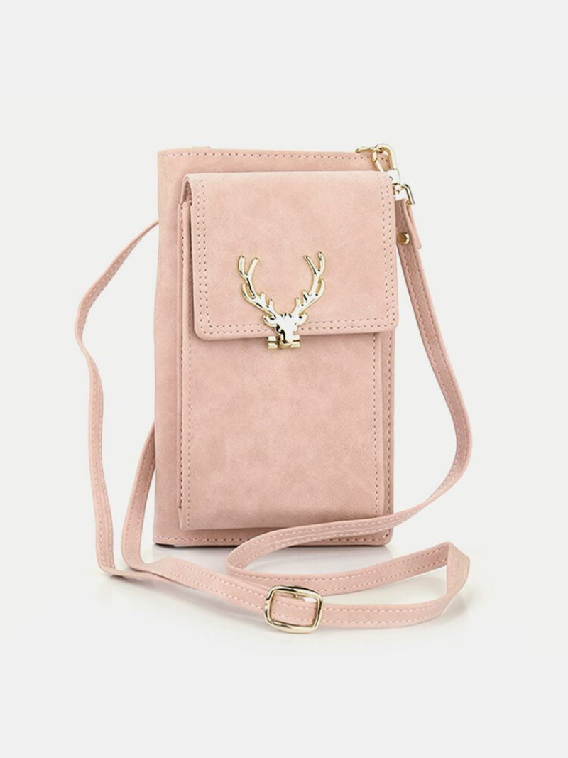 Női Elk Medál Sima Egyszínű Telefontáska Crossbody Táska