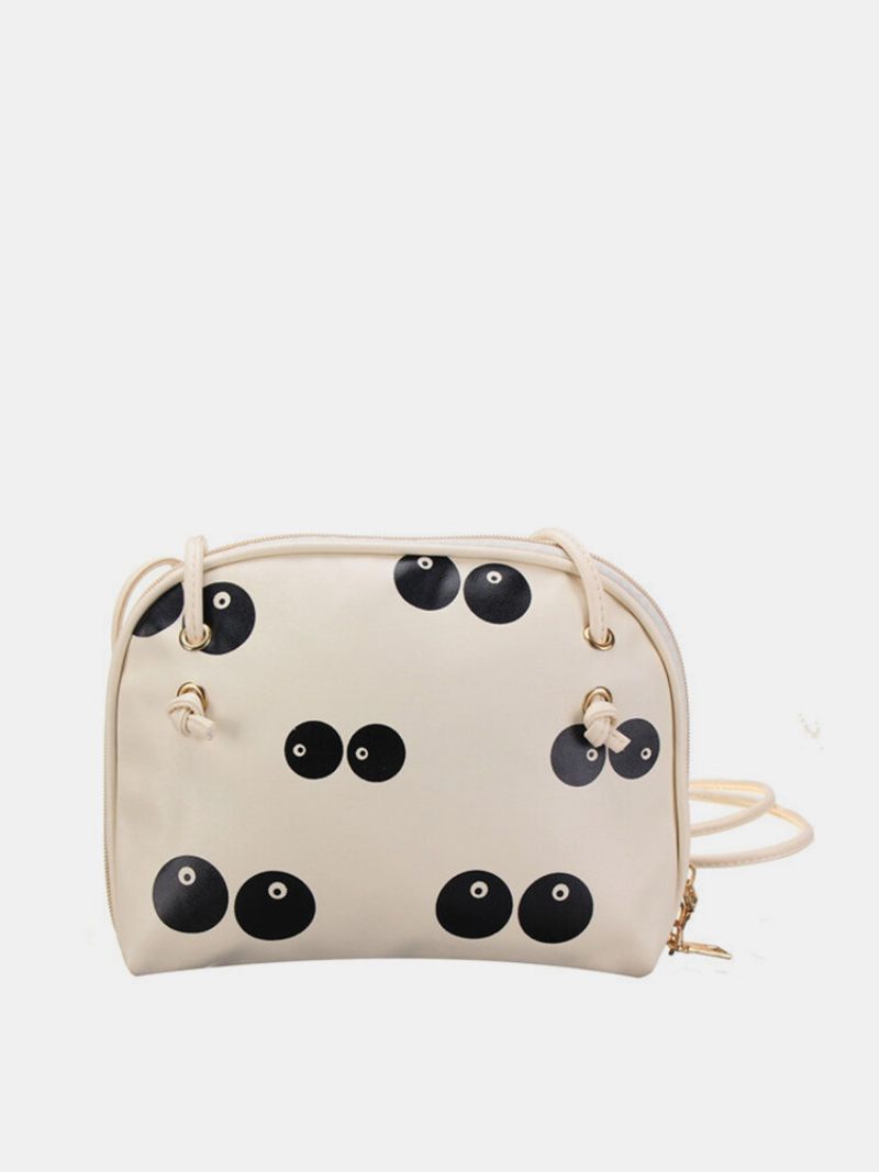 Női Eyes Pattern Mini Pu Bőr Crossbody Táska