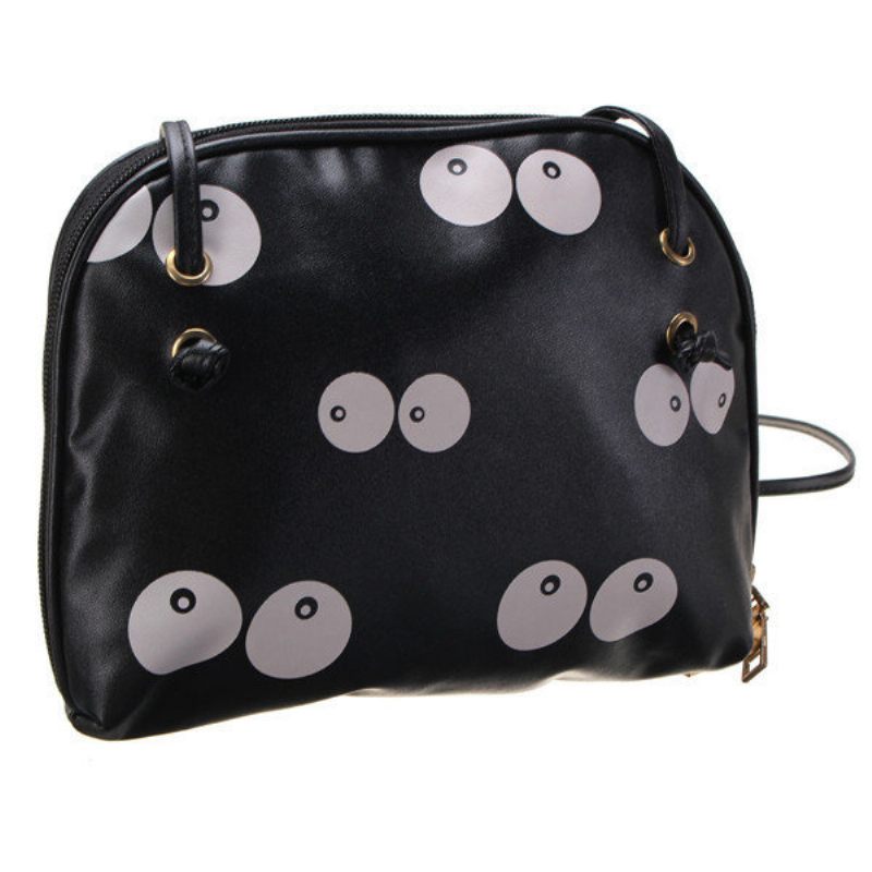 Női Eyes Pattern Mini Pu Bőr Crossbody Táska