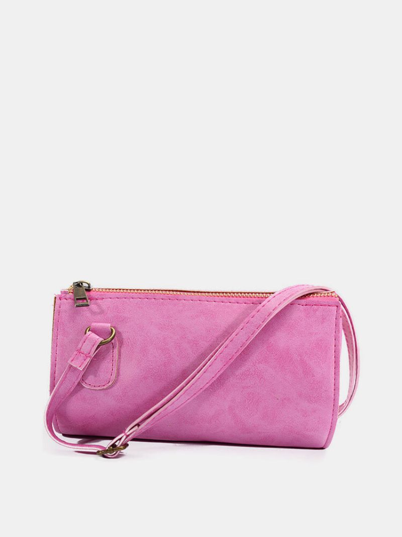 Női Fénytelen Lengyel Bőr Boston Crossbody Táska