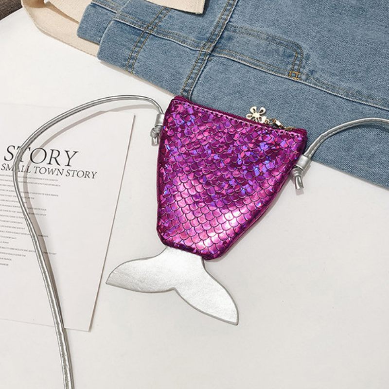 Női Flitter Mermaid Laser Crossbody Táska