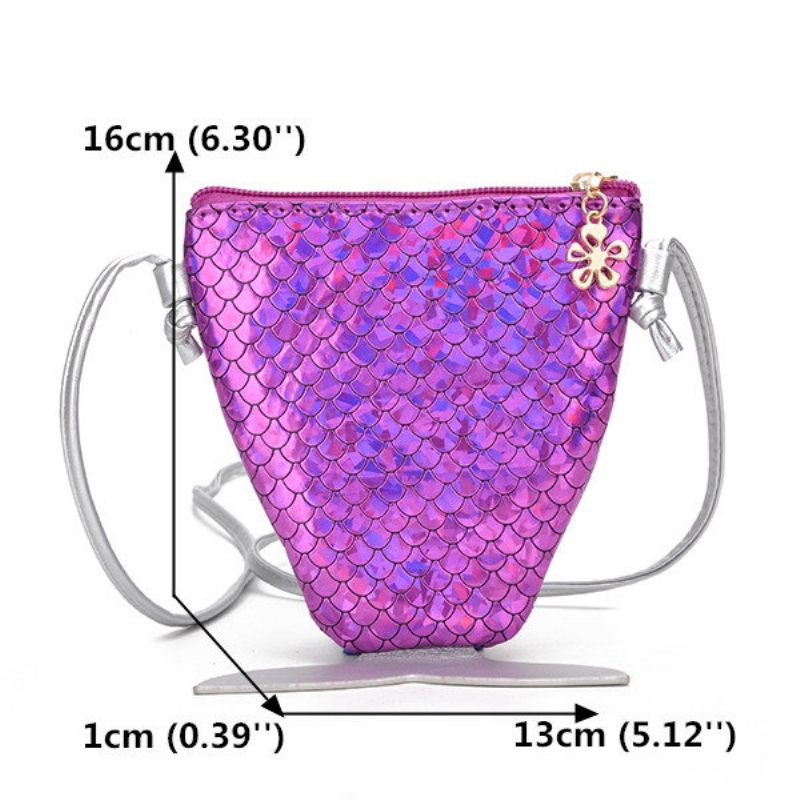 Női Flitter Mermaid Laser Crossbody Táska