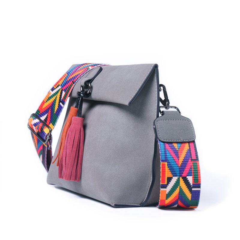 Női Futártáska Crossbody Táska Bojt Válltáskák Női Designer Kézitáskák Női Táskák Színes Pánttal