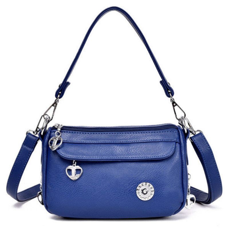 Női Kézitáska Szív Alakú Cipzáras Táska Satchel Sling Bag