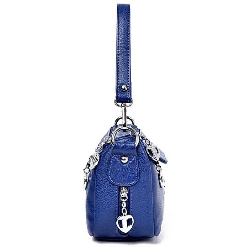 Női Kézitáska Szív Alakú Cipzáras Táska Satchel Sling Bag