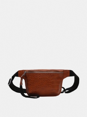 Női Krokodilmintás Melltáska Pu Bőr Deréktáska Vintage Crossbody Táska