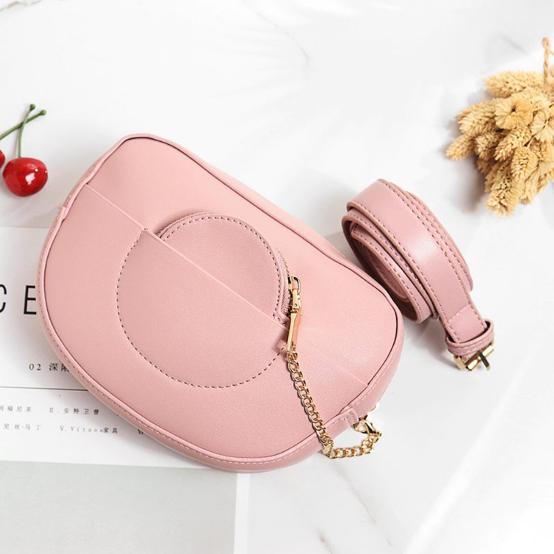 Női Lánc Deréktáska Tömör Telefontáska Crossbody Táska