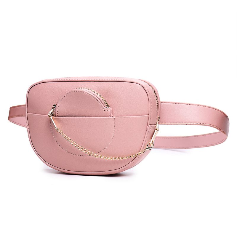 Női Lánc Deréktáska Tömör Telefontáska Crossbody Táska