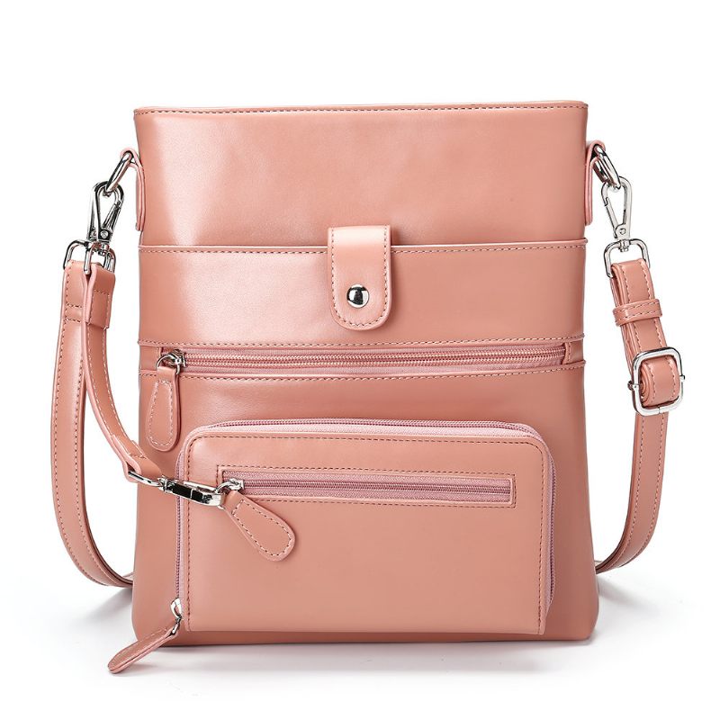 Női Lopásgátló Solid 2 Pice Multifunkciós Crossbody Táska