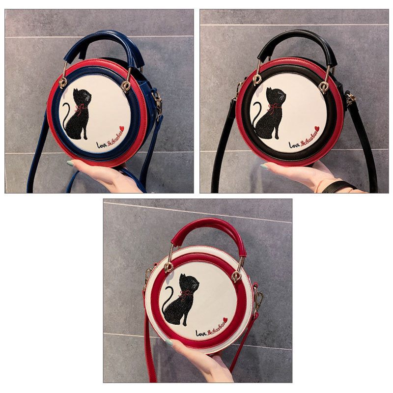 Női Macskamintás Kézitáska Crossbody Táska