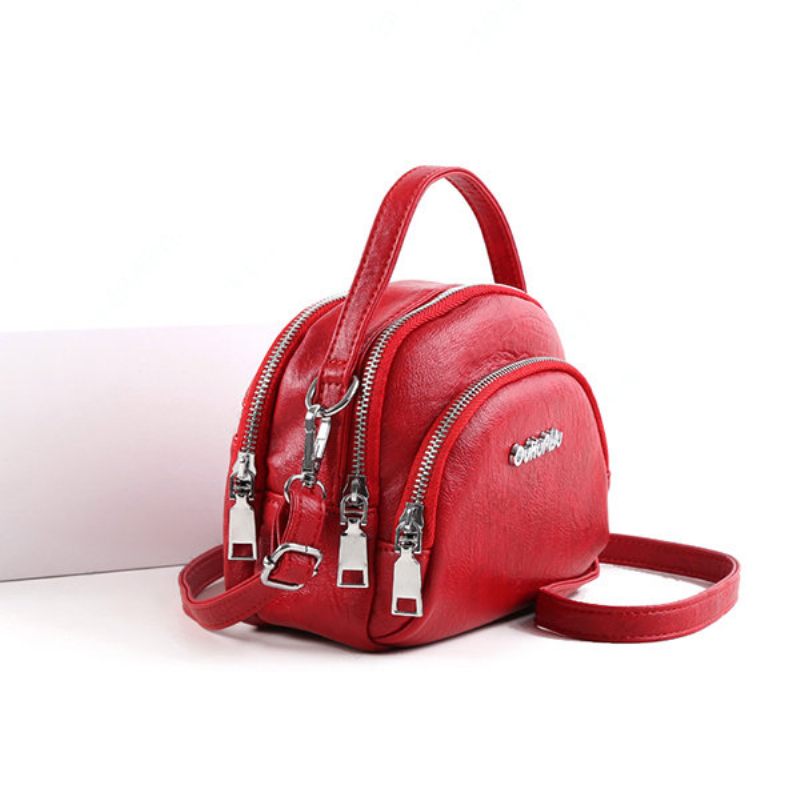 Női Műbőr Mini Telefontáskák Multi-slot Retro Crossbody Táskák