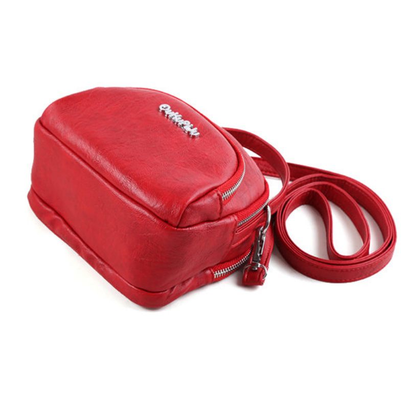 Női Műbőr Mini Telefontáskák Multi-slot Retro Crossbody Táskák