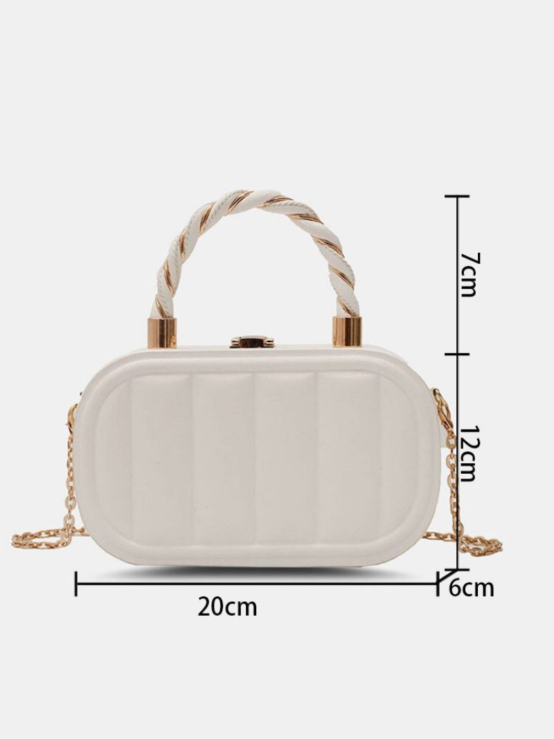 Női Műbőr Rövidnadrág Multi-carry Chain Kézitáska Crossbody Táska