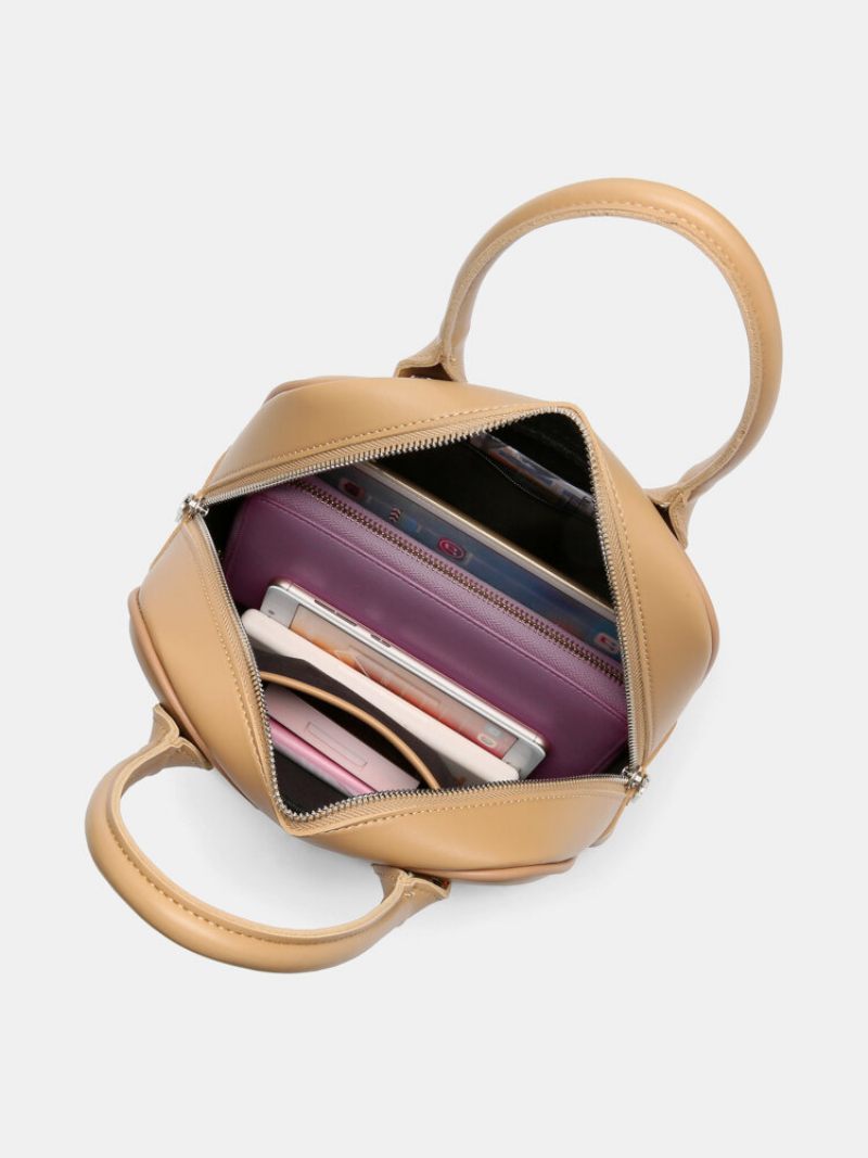 Női Műbőr Vintage Multi-carry Egyszínű Bevásárló Crossbody Táska Kézitáska