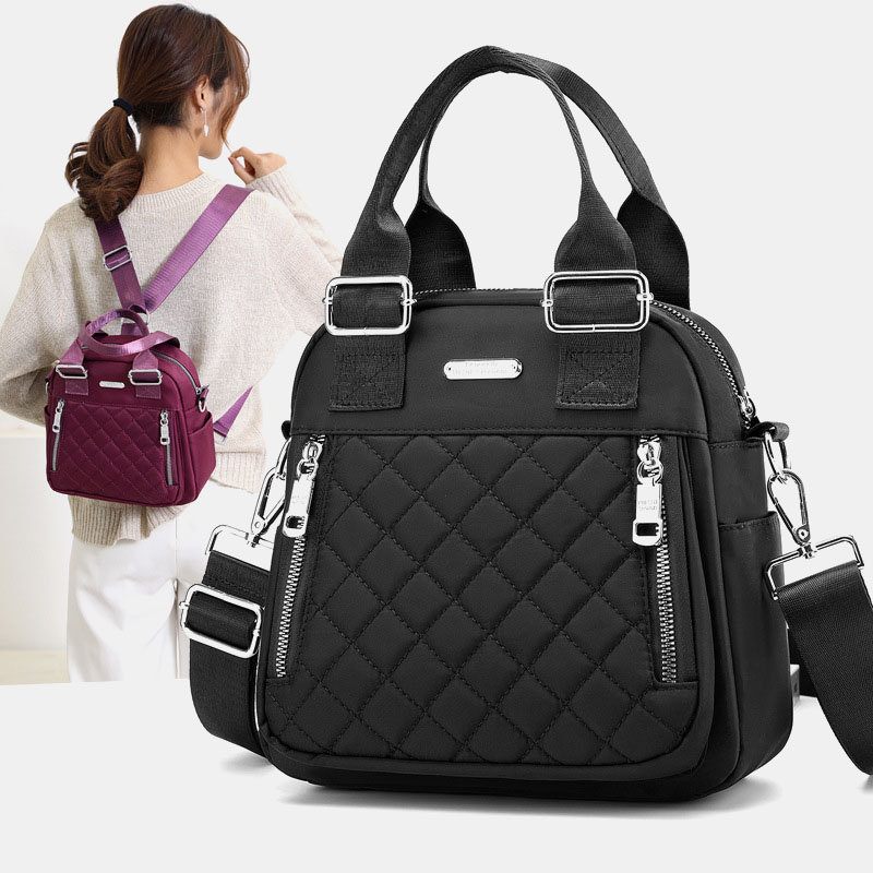 Női Nylon Diamond Crossbody Táska Hátizsák