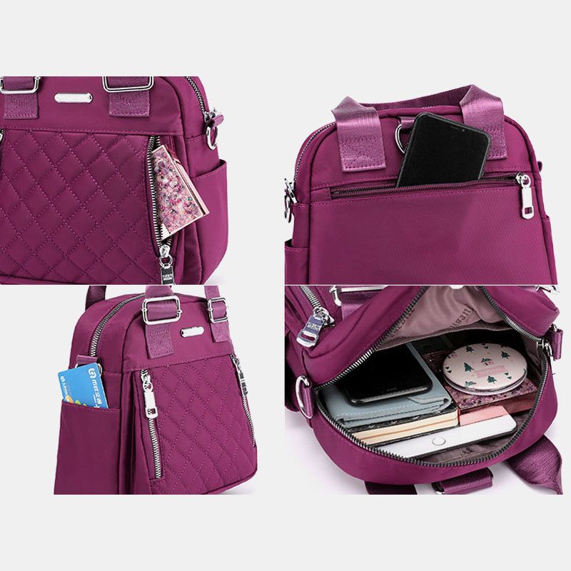 Női Nylon Diamond Crossbody Táska Hátizsák