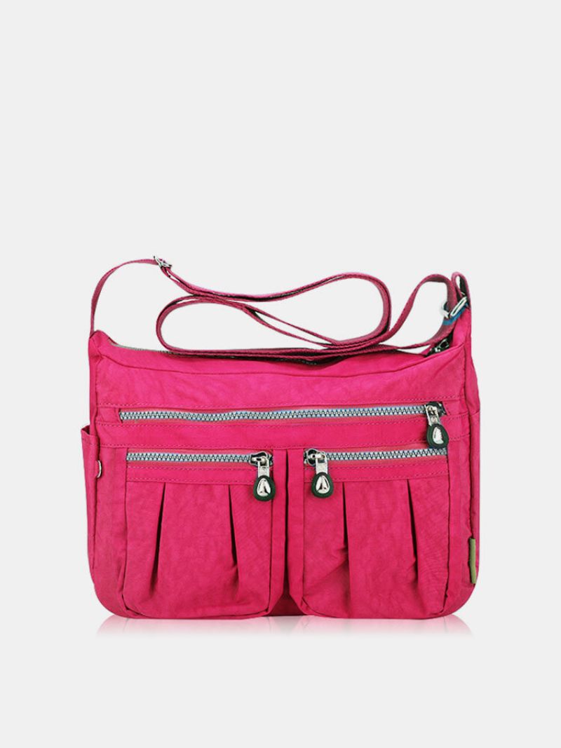 Női Nylon Könnyű Vízálló Táskák Alkalmi Kültéri Válltáskák Crossbody