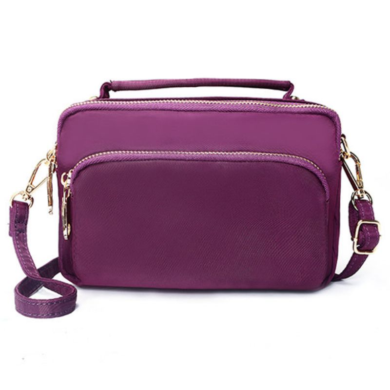 Női Nylon Kuplungtáskák Funkcionális Telefontáska Crossbody Táska