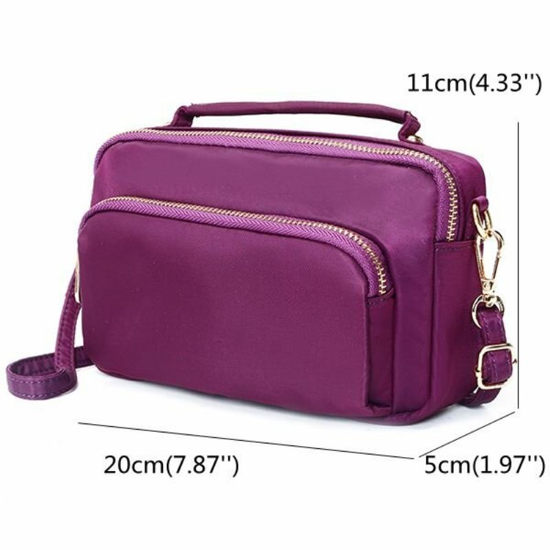 Női Nylon Kuplungtáskák Funkcionális Telefontáska Crossbody Táska