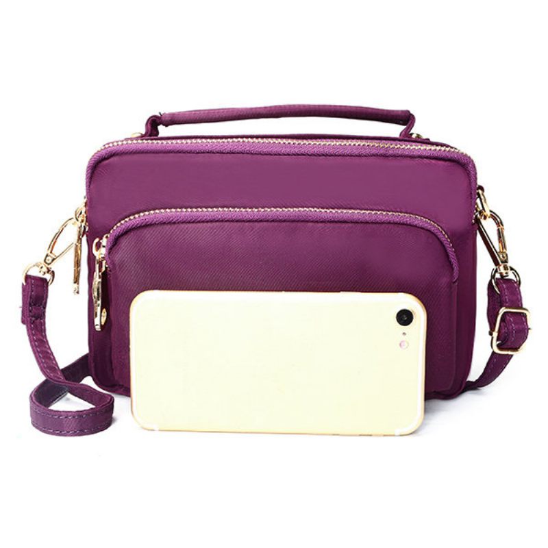 Női Nylon Kuplungtáskák Funkcionális Telefontáska Crossbody Táska