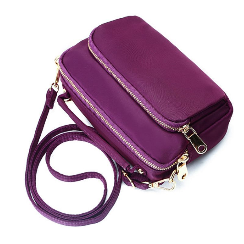 Női Nylon Kuplungtáskák Funkcionális Telefontáska Crossbody Táska