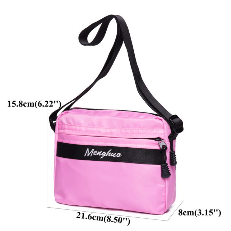 Női Nylon Light Candy Color Small Crossbody Táska Válltáskák Telefontáskák