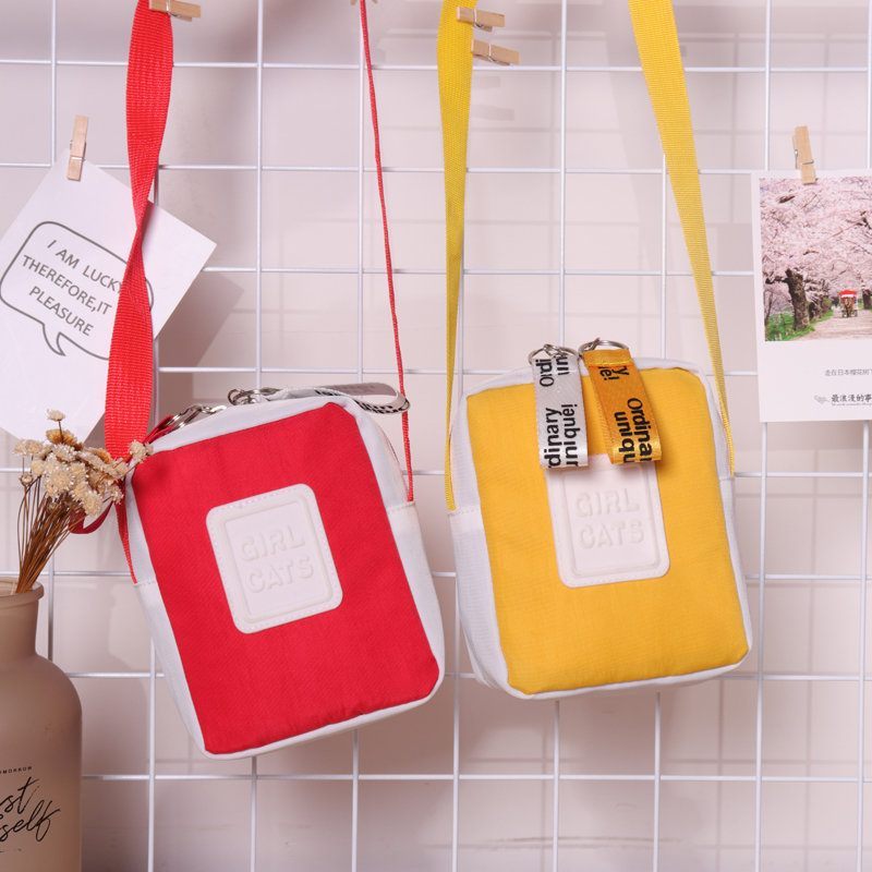 Női Nylon Mini Crossbody Táskák Hit Color Telefontáskák