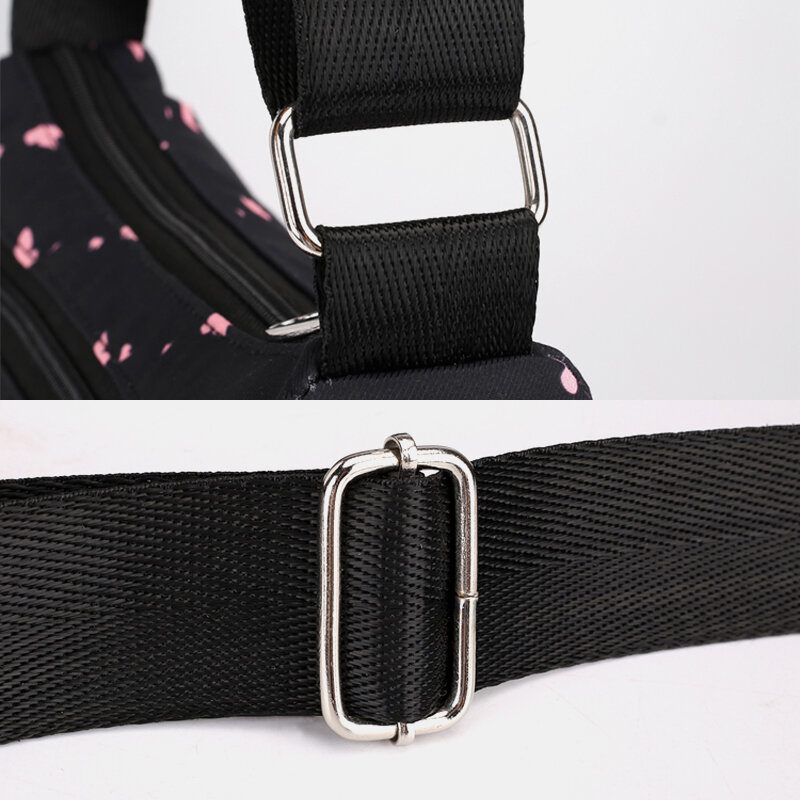 Női Nylon Mintás Vízálló Lopásgátló Alkalmi Crossbody Táska Válltáska