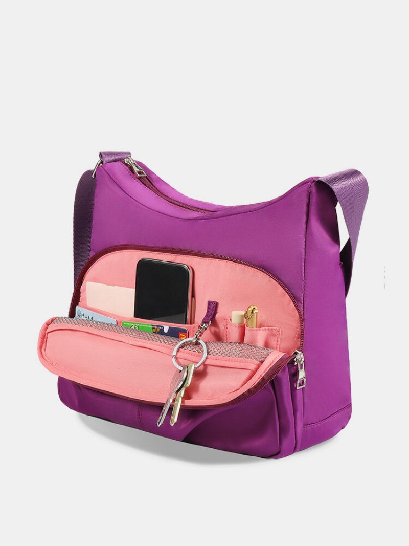 Női Nylon Nagy Kapacitású Válltáska Crossbody Táska