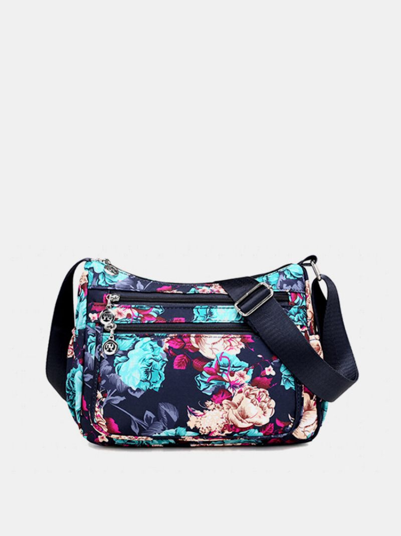 Női Nylon Szabadidős Crossbody Táska Többrésű Vízálló Válltáska