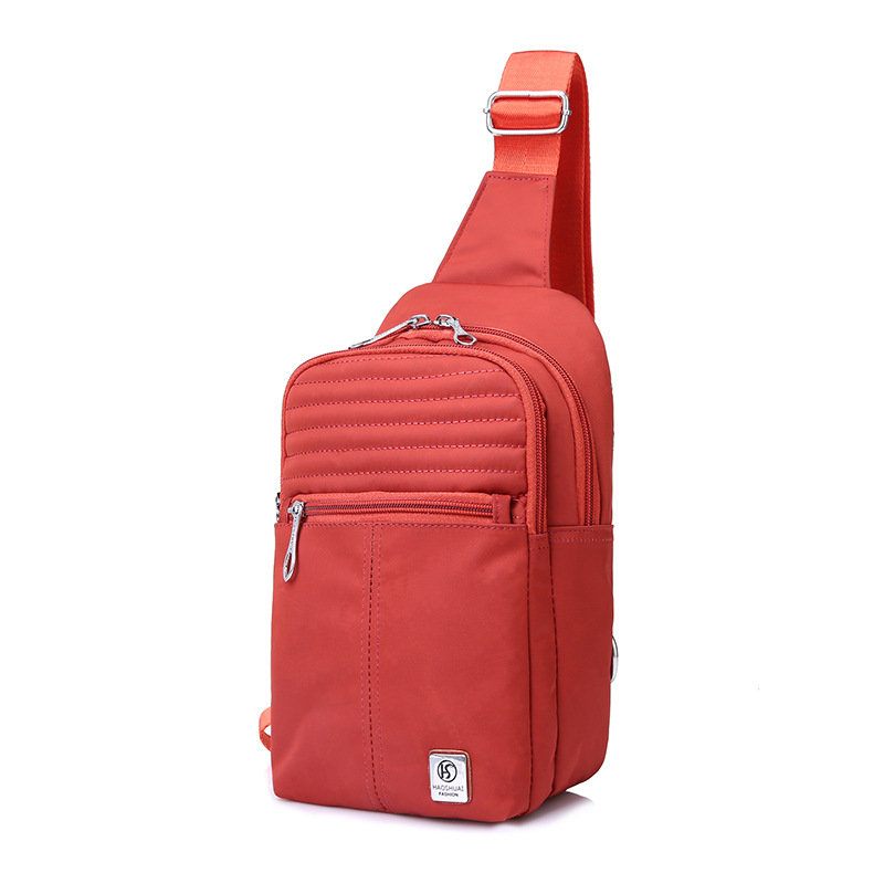 Női Nylon Tömör Melltáska Alkalmi Sport Crossbody Táska