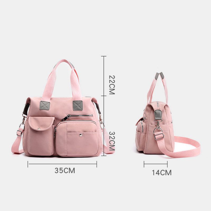 Női Nylon Vízálló Nagy Kapacitású Kézitáska Válltáska Crossbody Táskák