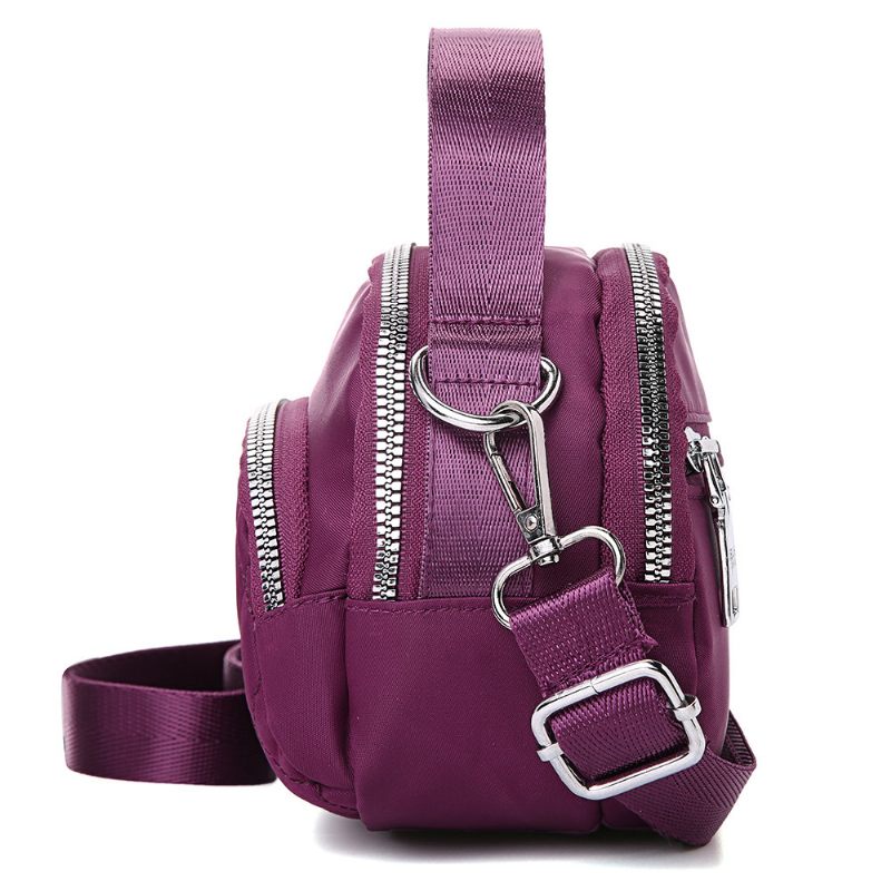 Női Nylon Vízálló Shell Táska Crossbody Telefontáska Válltáska