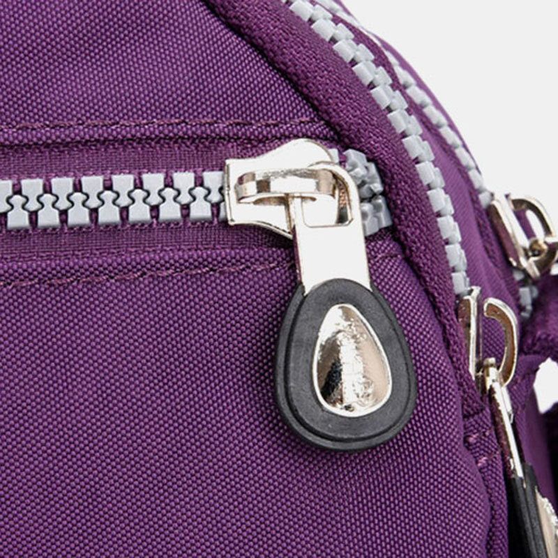 Női Nylon Vízálló Többrésű Szabadidős Crossbody Táska Válltáska