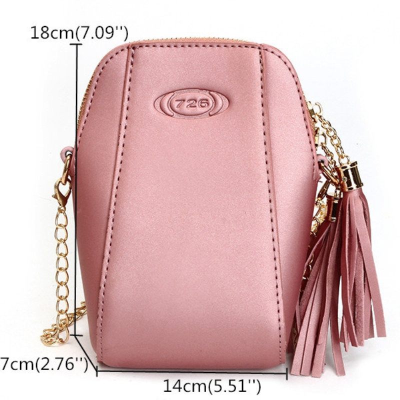 Női Pu Bőr Bojt Telefontáskák Mini Crossbody Táskák